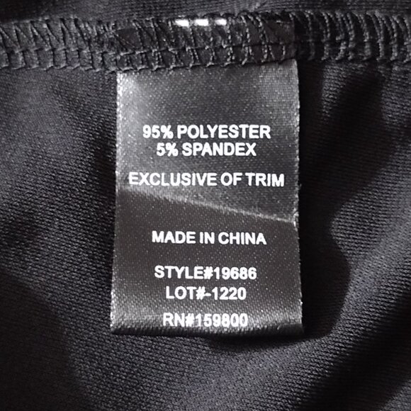 Antthony : 2-pc Short Sleeve Pant Set w/Removable Pearl Necklace, Size 2X, Black - Picture 11 of 11